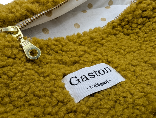 Banane fausse fourrure sherpa ocre