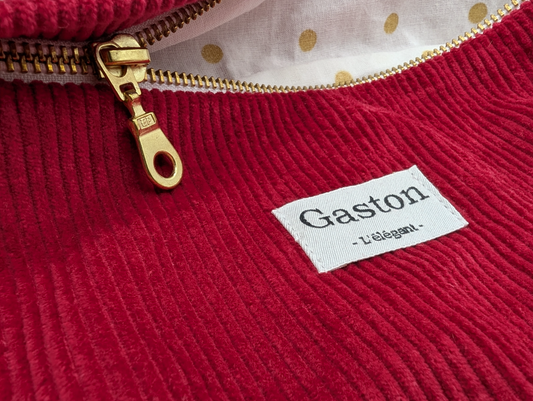 Banane velours coquelicot