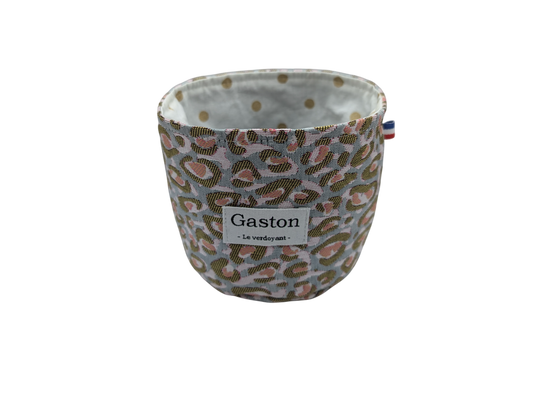 Cache pot Léopard rose