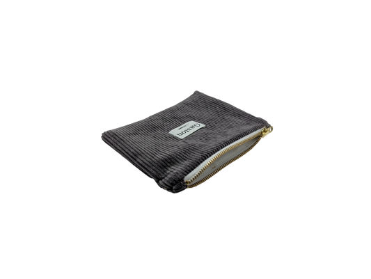 Pochette velours asphlate