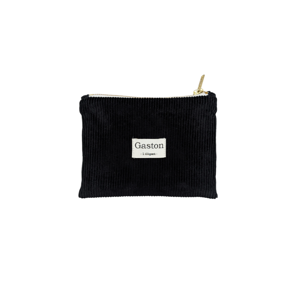 Pochette velours noir