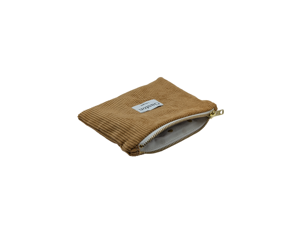 Pochette velours ocre