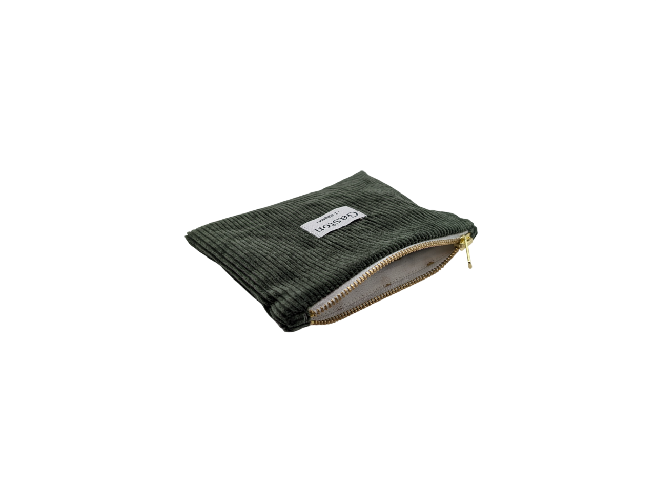 Pochette velours vert