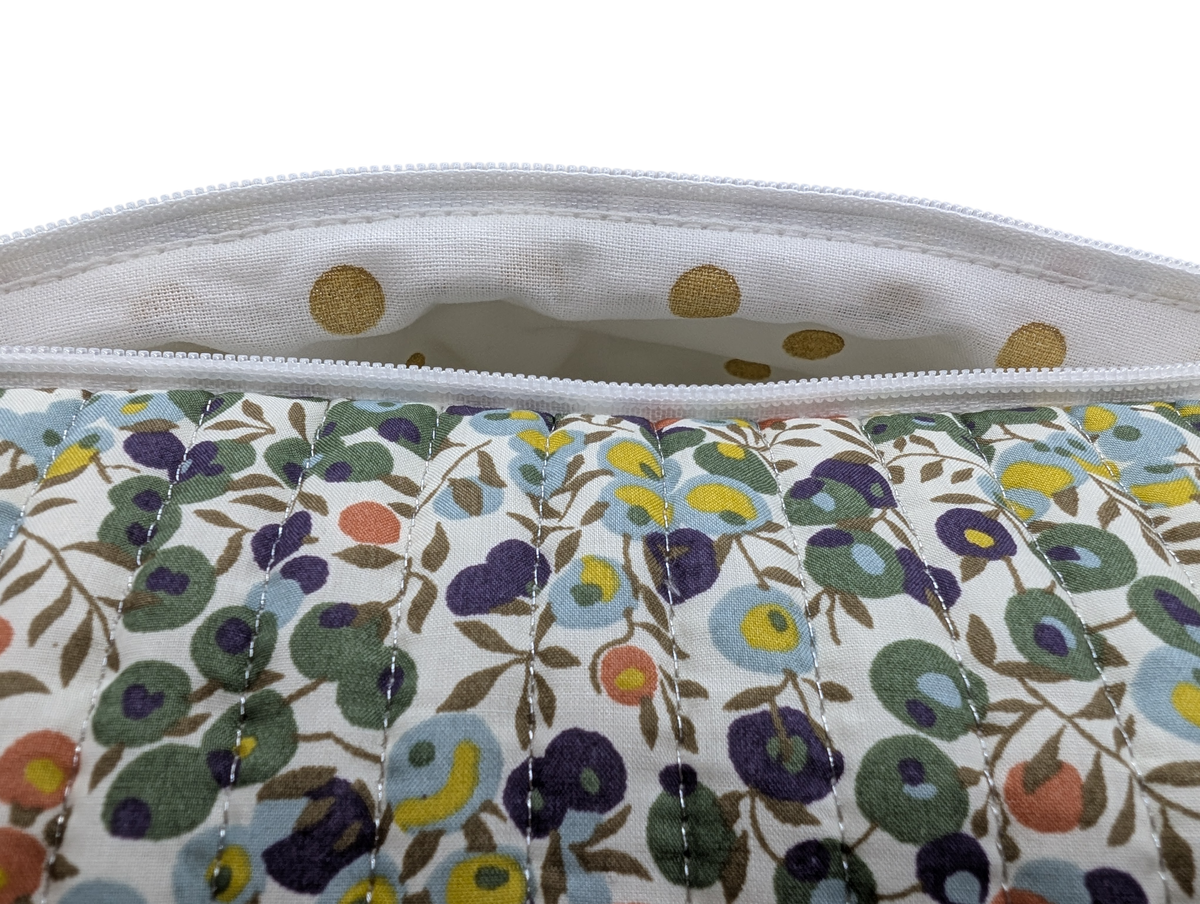 Trousse L matelassée liberty