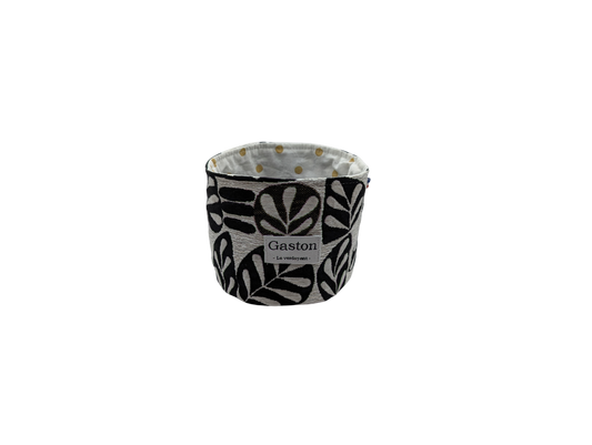 Cache pot noir et blanc