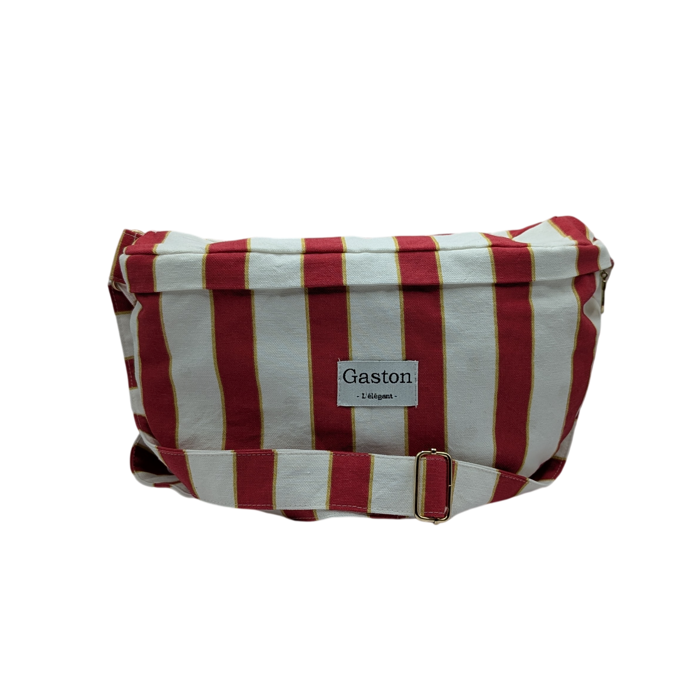 Banane coton rayure rouge