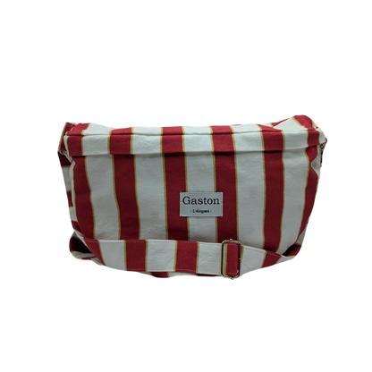 Banane coton rayure rouge