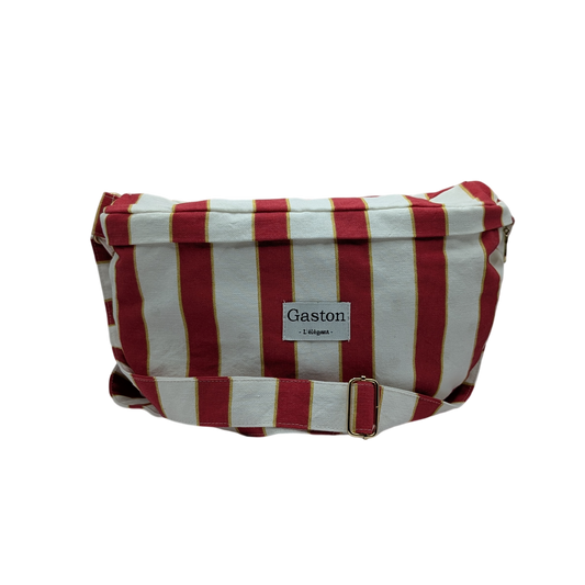 Banane coton rayure rouge