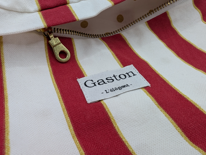 Banane coton rayure rouge