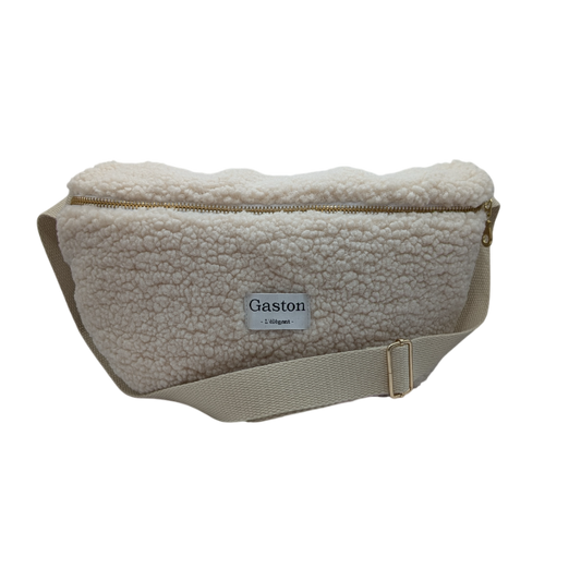 Banane fausse fourrure sherpa écru