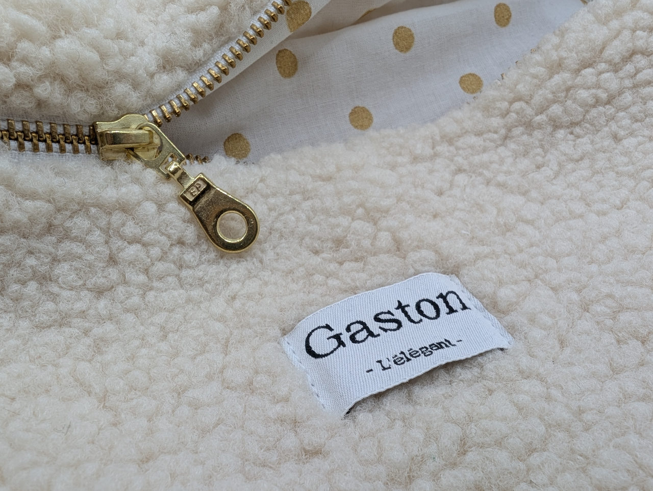 Banane fausse fourrure sherpa écru