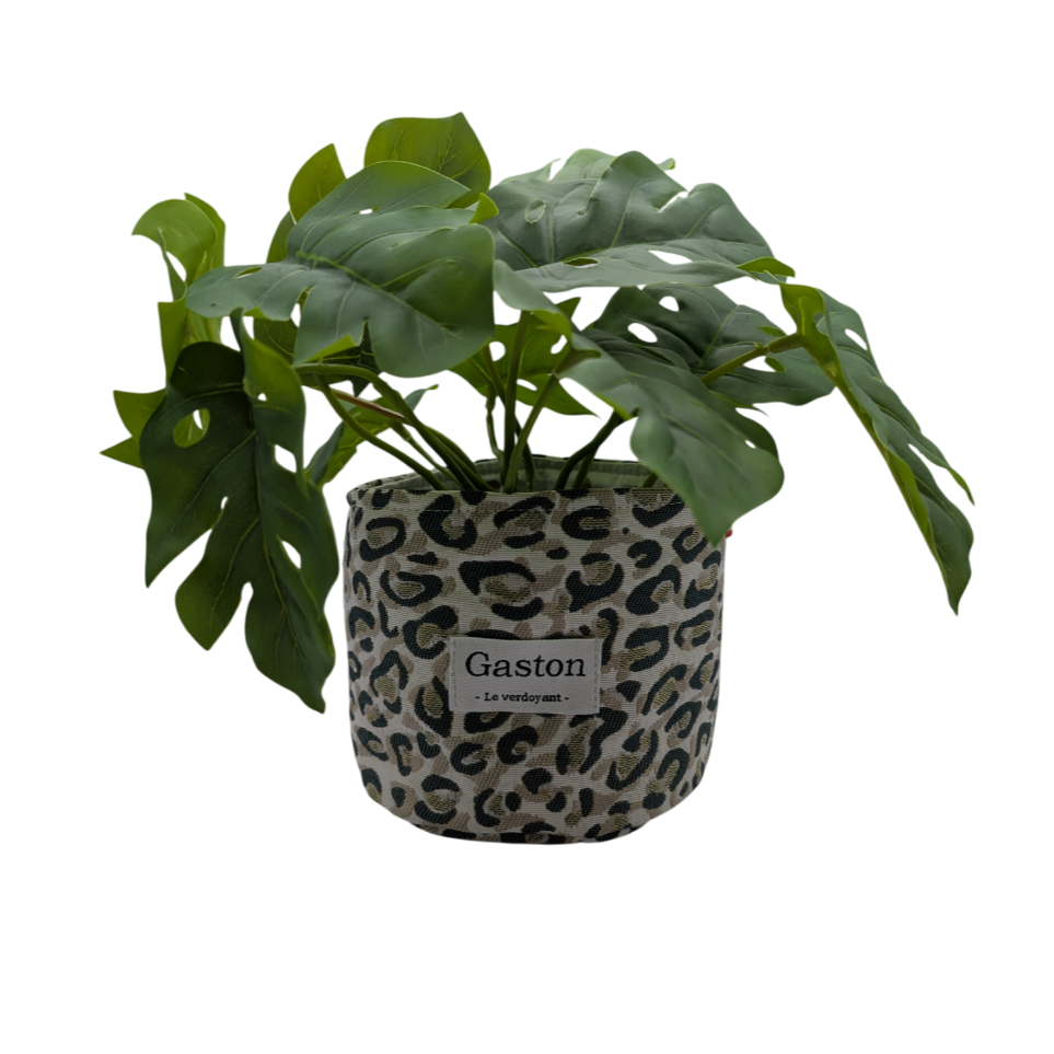 Cache pot Léopard vert