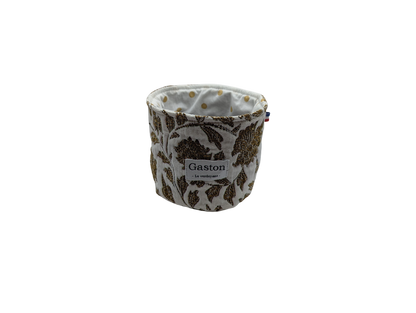 Cache pot vintage jaune