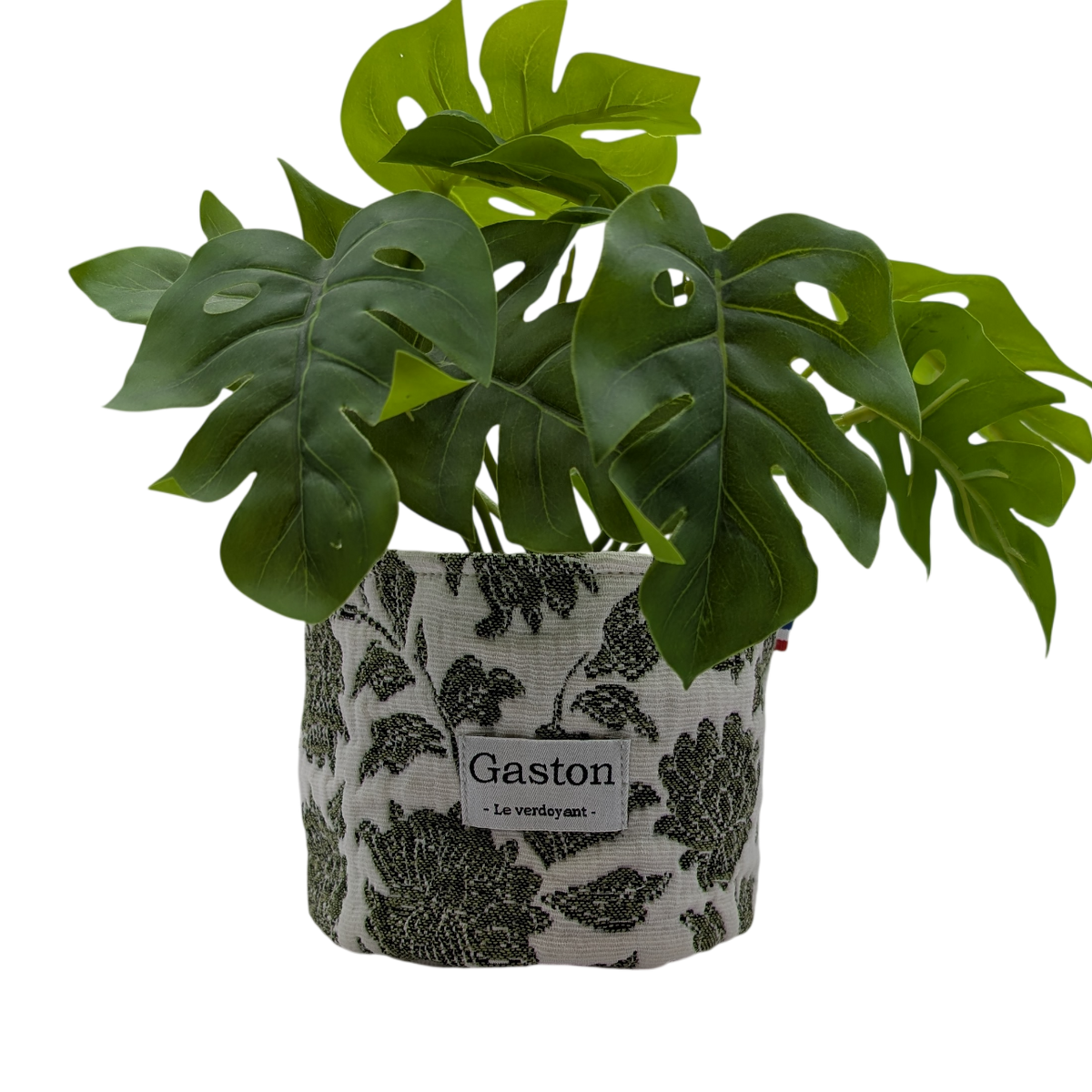 Cache pot vintage vert