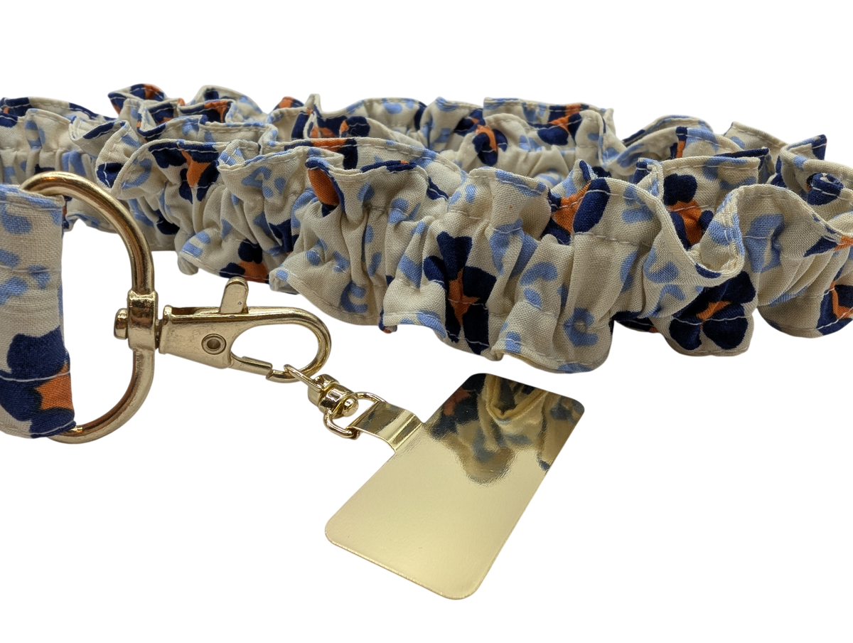 Cordon de téléphone élastiqué léopard