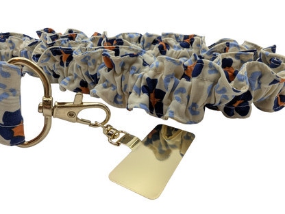 Cordon de téléphone élastiqué léopard