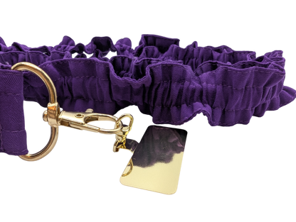 Cordon de téléphone élastiqué violet