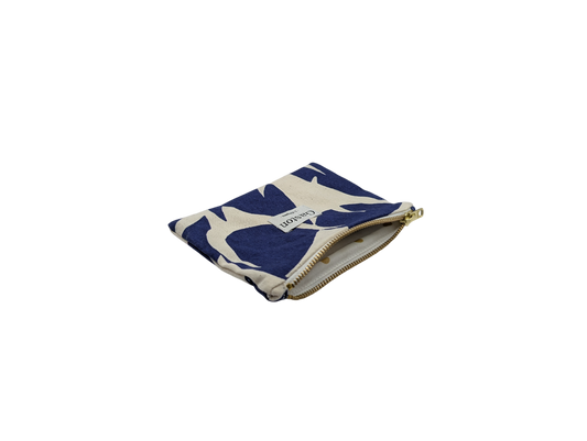 Pochette coton bleu
