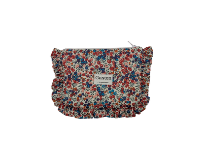 Pochette plate avec froufrous liberty