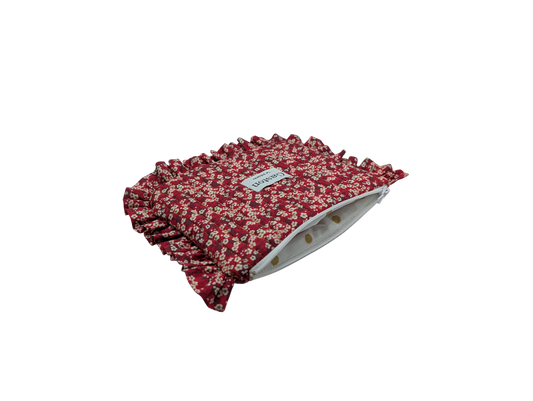 Pochette plate avec froufrous liberty