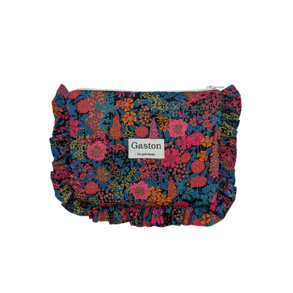 Pochette plate avec froufrous liberty