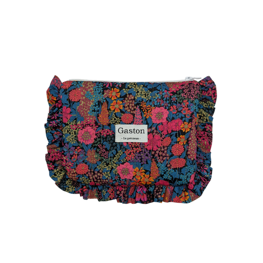 Pochette plate avec froufrous liberty