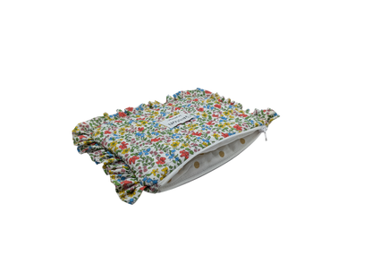 Pochette plate avec froufrous liberty
