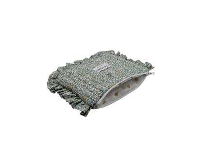 Pochette plate avec froufrous liberty