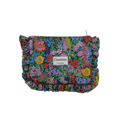 Pochette plate avec froufrous liberty