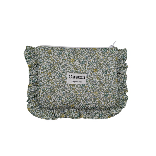 Pochette plate avec froufrous liberty