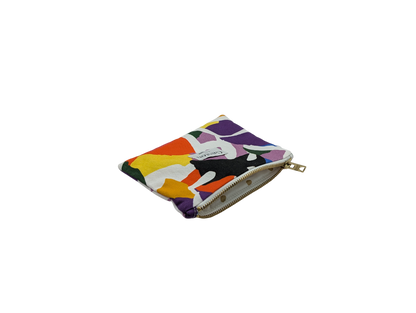 Pochette coton monstera