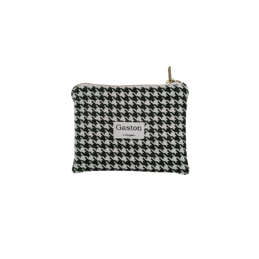 Pochette pied de poule vert