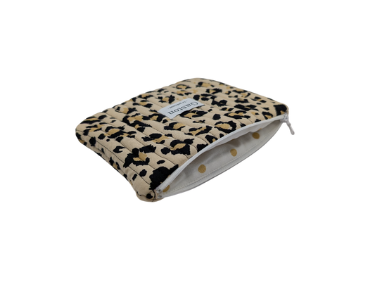 Pochette plate léopard