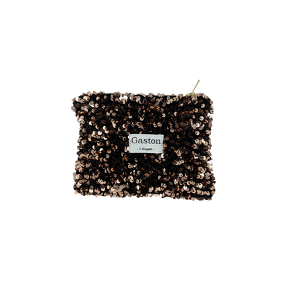 Pochette sequins champagne