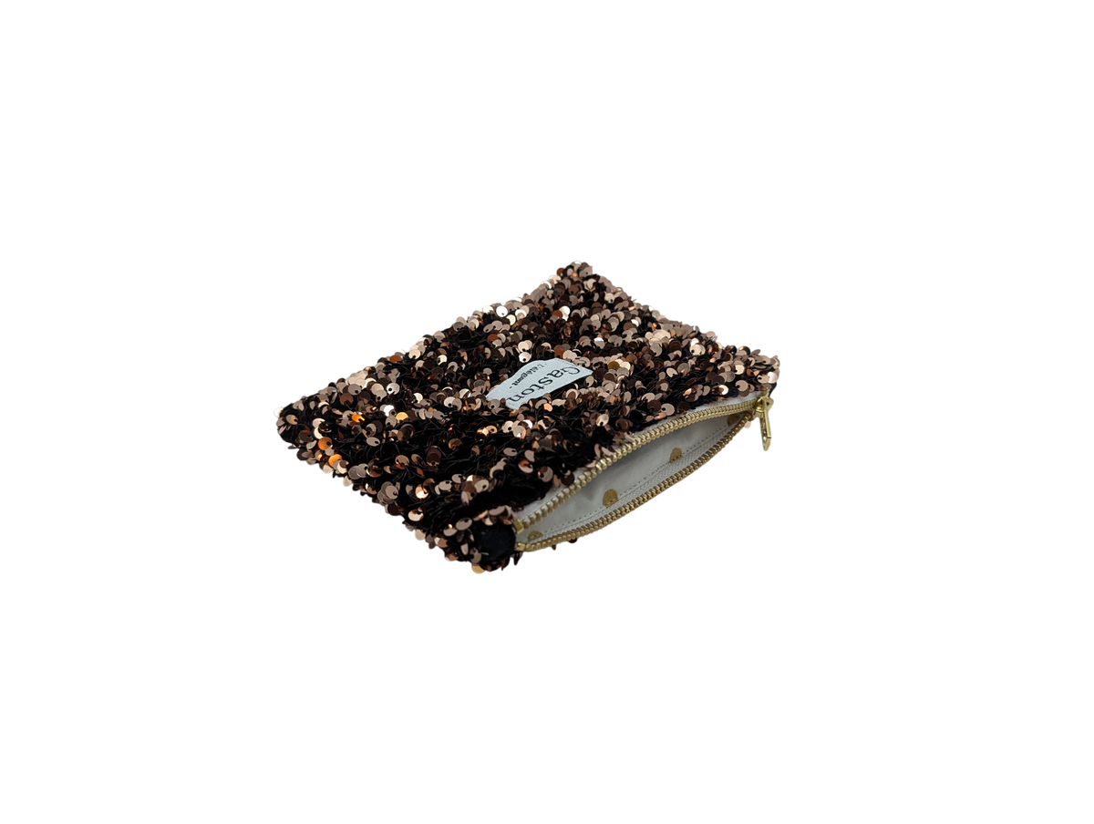 Pochette sequins champagne