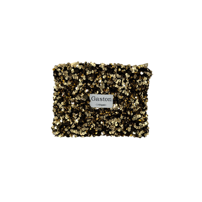 Pochette sequins doré