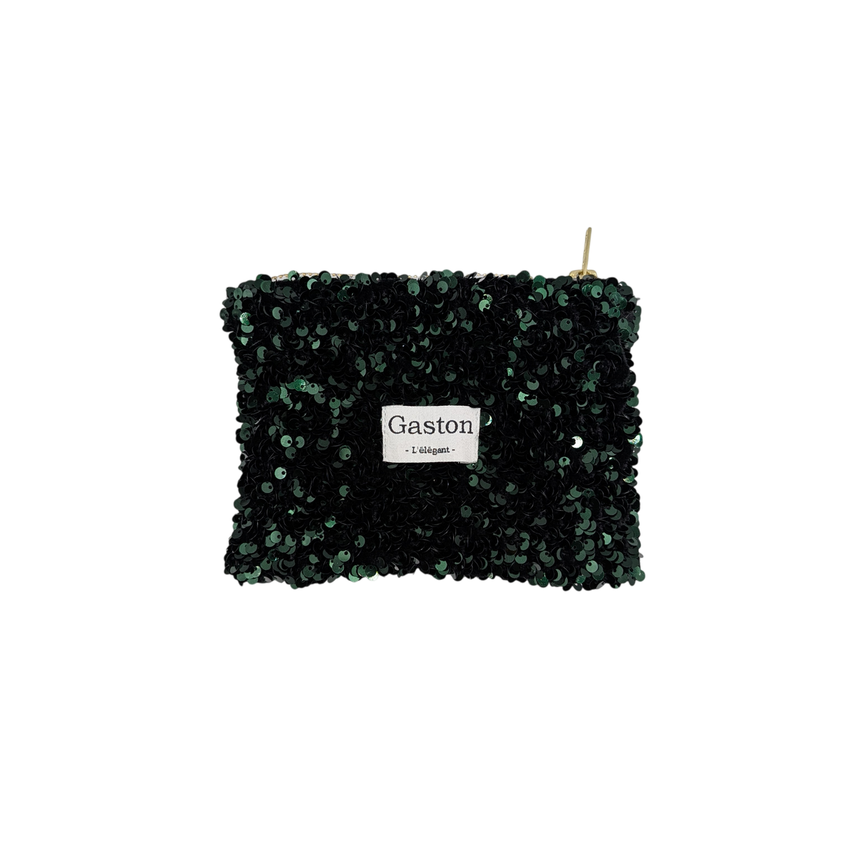 Pochette sequins vert
