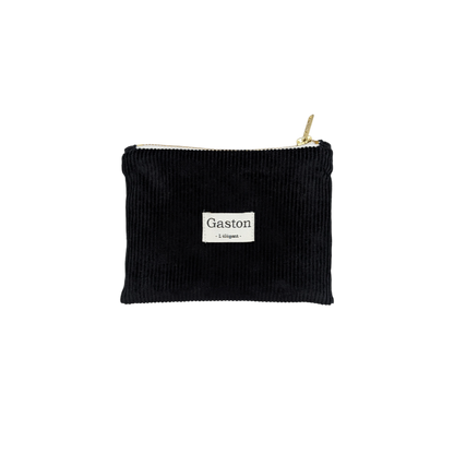 Pochette velours noir