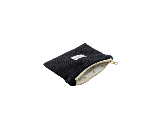 Pochette velours noir