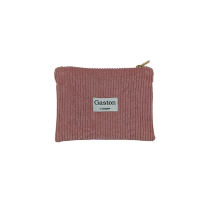 Pochette velours rose