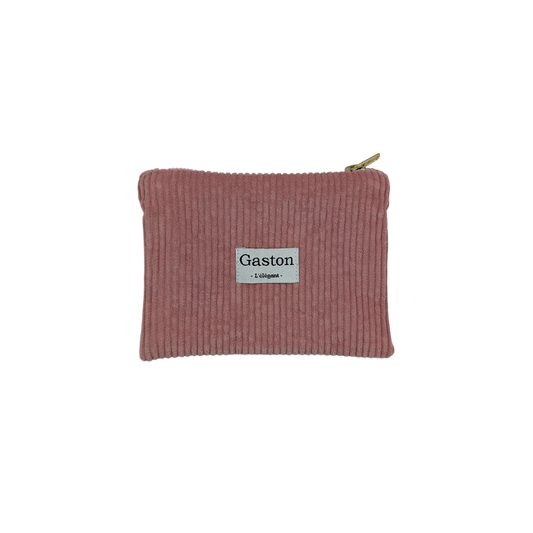 Pochette velours rose