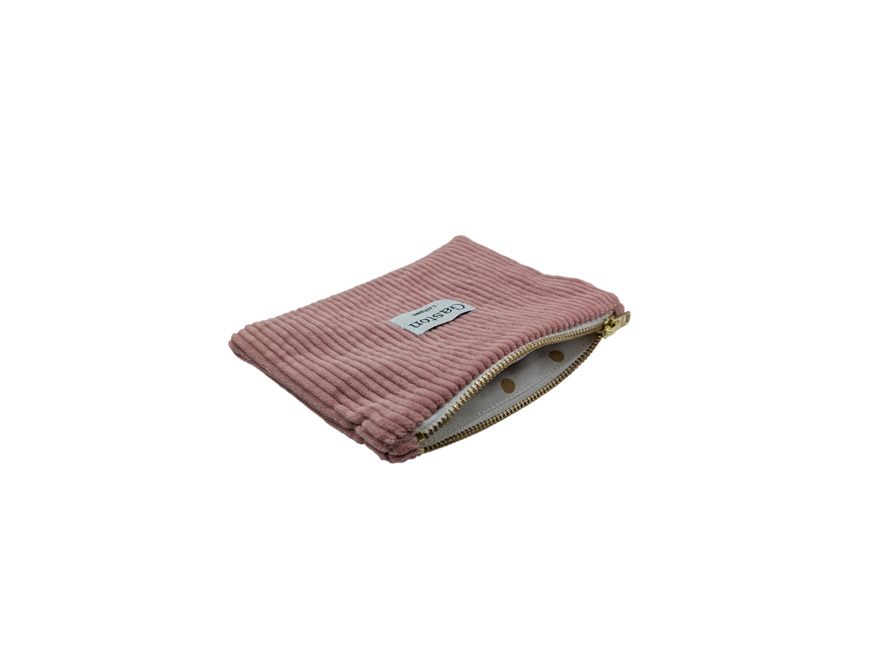 Pochette velours rose