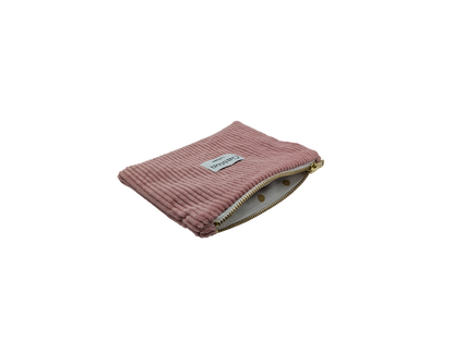 Pochette velours rose