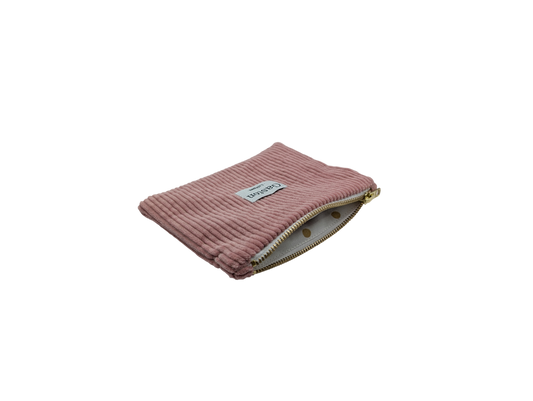 Pochette velours rose
