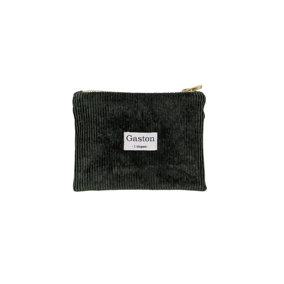 Pochette velours vert