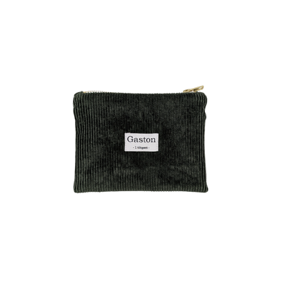 Pochette velours vert