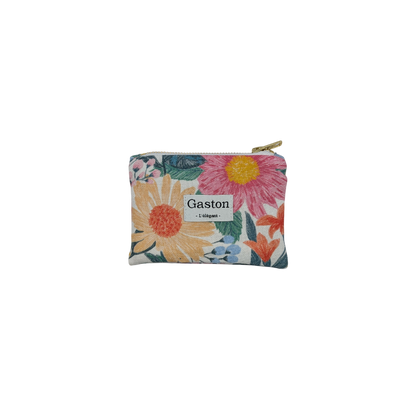 Porte monnaie coton fleuri