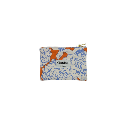 Porte monnaie coton orange