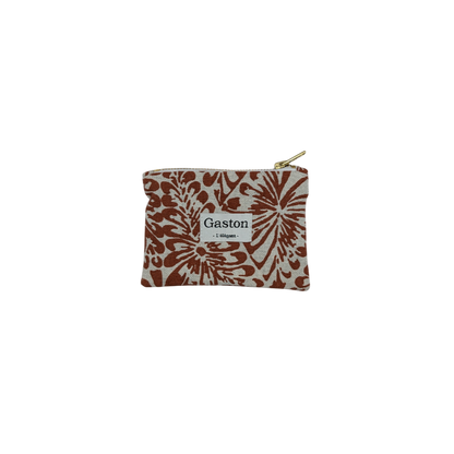 Porte monnaie coton terracotta
