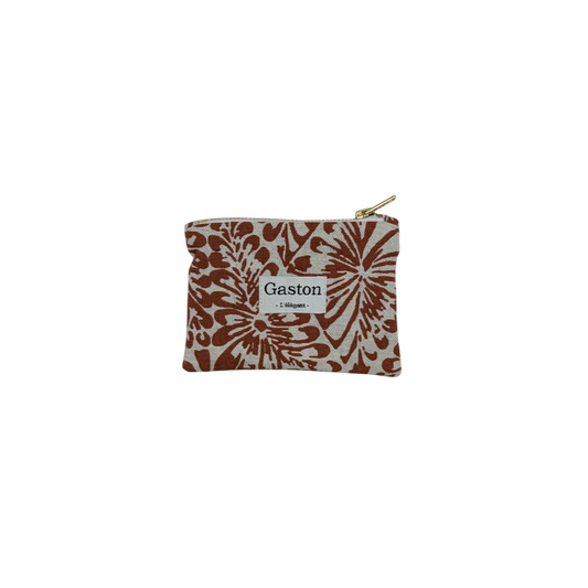 Porte monnaie coton terracotta